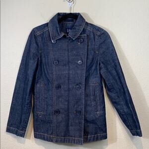 Gap Double Breasted Denim Jean Jacket